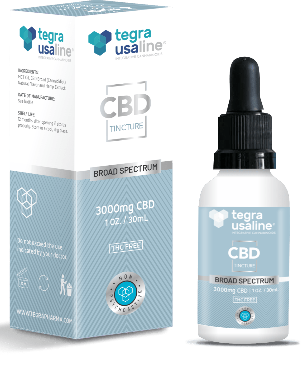 Tegra 3000mg Broad Spectrum CBD Tincture | Korasana Tegra 3000mg Broad Spectrum CBD Tincture | Korasana