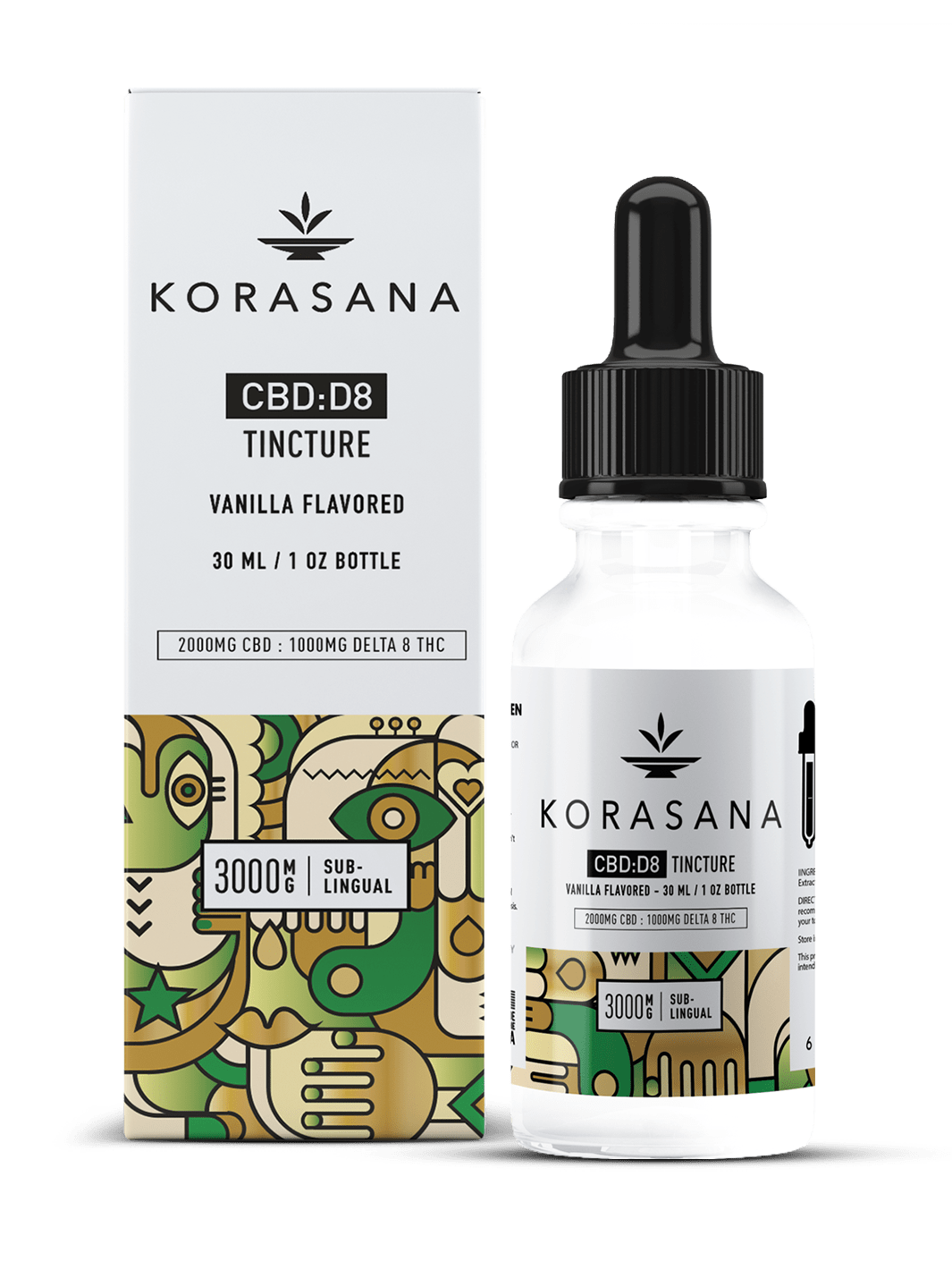 Full Spectrum CBD + Delta 8 Tincture | Korasana Full Spectrum CBD + Delta 8 Tincture | Korasana